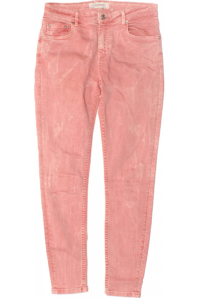 ZARA Dámské Džíny Růžové Vel. 38