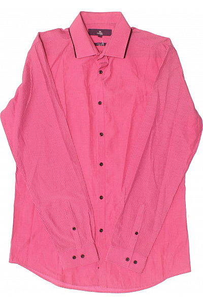 Next Vzorovaná Pánská Košile Růžová Vel. 39CM | Next | obrázek 2