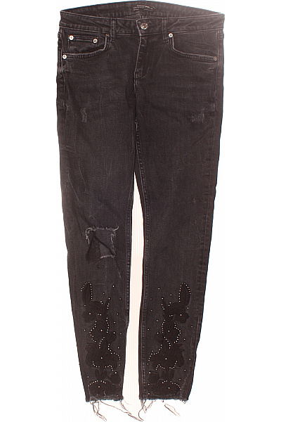 Dámské Džíny Černé ZARA Vel. 38