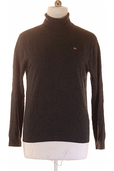 NAPAPIJRI Pánský Svetr Vlněný Šedý Vel. L