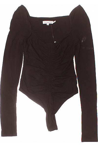 Jednoduché Dámské Tričko Černé GOOD AMERICAN | GOOD AMERICAN | obrázek 2