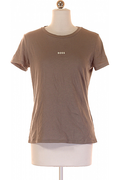 Jednoduché Dámské Tričko Šedé Hugo Boss Second hand Vel. S | Hugo Boss | obrázek 2