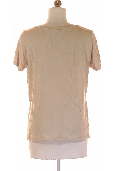 Jednoduché Dámské Tričko Béžové Vel. S | LAWRENCE GREY | obrázek 2