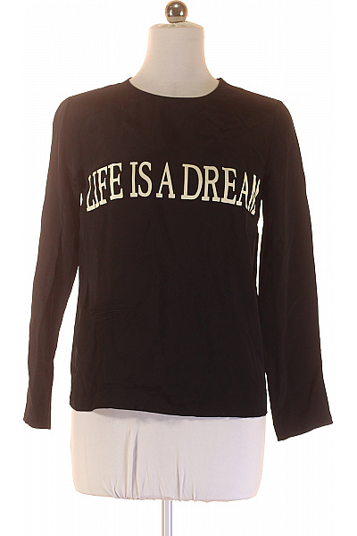 Dámské Tričko S Potiskem Černé Alberta Ferretti Vel. 38