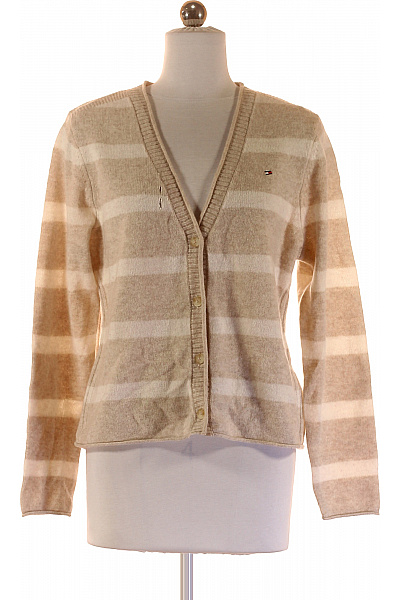 TOMMY HILFIGER Dámský Cardigan Vlněný Béžový Vel. S