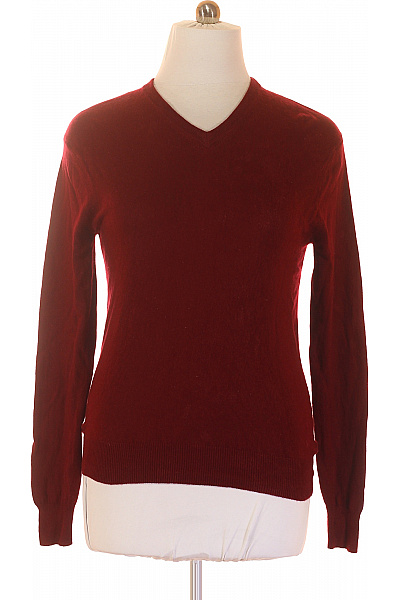 Pánský Svetr Hedvábný Vínový Vel. L | MAX TONSO CASHMERE | obrázek 2