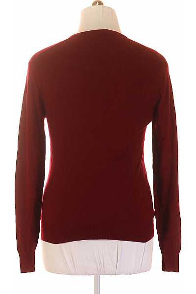 Pánský Svetr Hedvábný Vínový Vel. L | MAX TONSO CASHMERE | obrázek 3