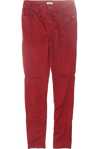 Boyfriend Dámské Džíny Červené River Island Second Hand Vel. 36