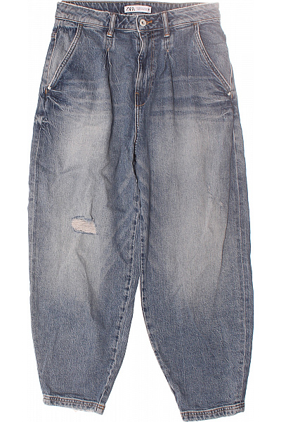 ZARA Bootcut Dámské Džíny Modré Vel. 38