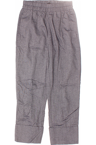 ZARA Dámské Kalhoty Rovné Modré Second hand Vel. XS