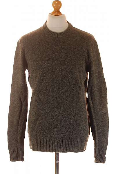 HACKETT Pánský Pulovr Vlněný Zelený Vel. M