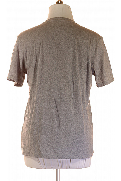 TOMMY HILFIGER Pánské Tričko s Potiskem Šedé Second hand Vel. XL | TOMMY HILFIGER | obrázek 3