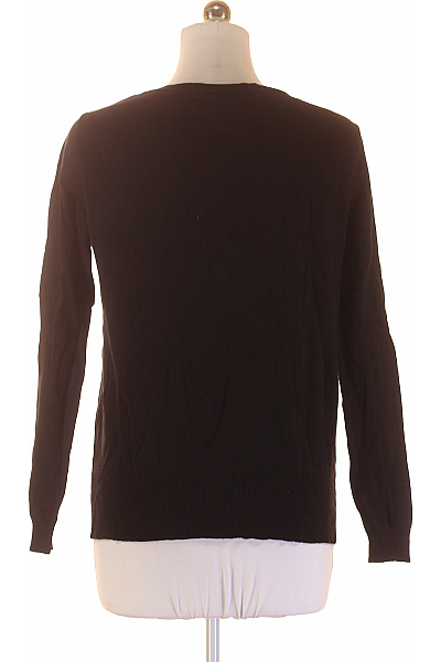 Janina Dámský černý basic žebrovaný kardigan s výstřihem do V na knoflíky Vel. 42 | Janina | obrázek 3