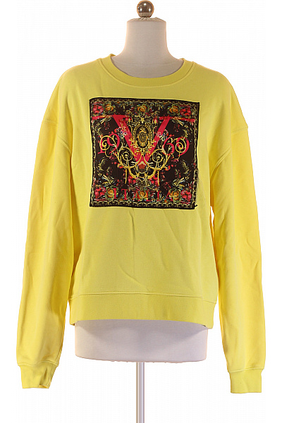 Dámská Mikina Žlutá VERSACE Second Hand Vel. S