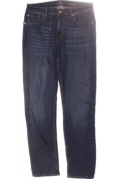 7 For All Mankind Pánské Rovné Džíny Modré Vel. 33