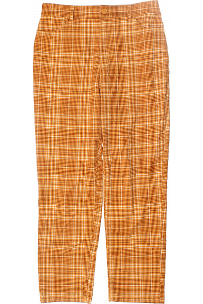Dámské Kalhoty Rovné Oranžové Monki Vel. 38