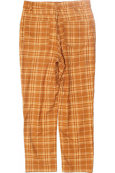 Dámské Kalhoty Rovné Oranžové Monki Vel. 38