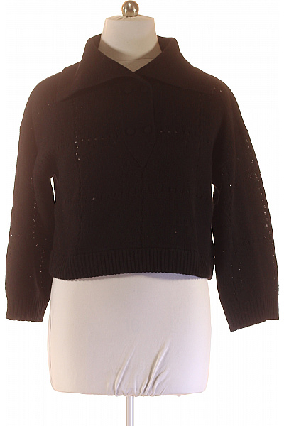 Dámský Svetr Lněný Černý NOTSHY Vel. M | NOTSHY | obrázek 2