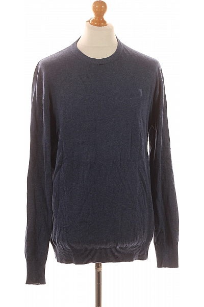 Bruun & Stengade Pánský Pulovr Modrý Vel. L