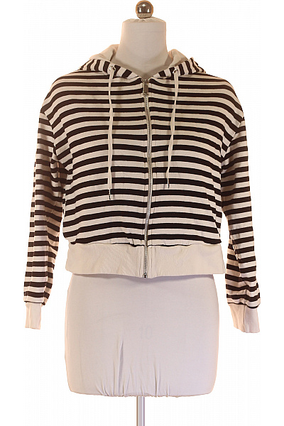 Dámská Mikina Rozepínací Černobílá Vel. 38 | Unimoda | obrázek 2