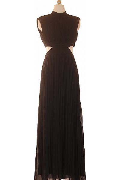 TFNC černé společenské šaty bez rukávů dlouhé plisované sexy Velikost 10 | TFNC | obrázek 2