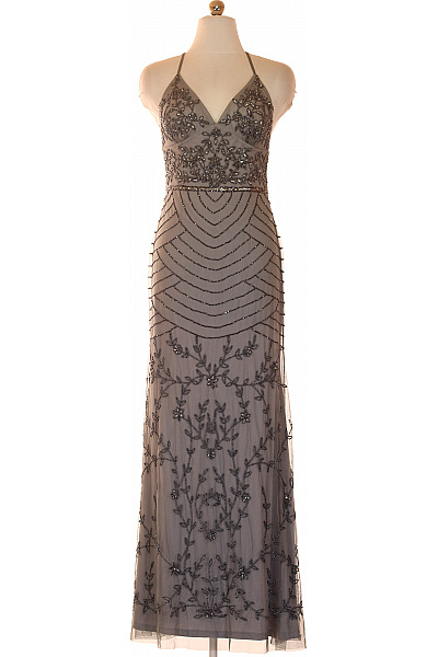 AngelEye Dlouhé společenské šaty na ramínka s výšivkou Velikost xs | AngelEye | obrázek 2