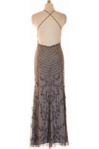 AngelEye Dlouhé společenské šaty na ramínka s výšivkou Velikost xs | AngelEye | obrázek 3