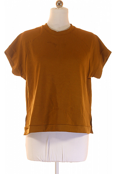 Cartoon Jednoduché Dámské Tričko Hnědé Vel. 38