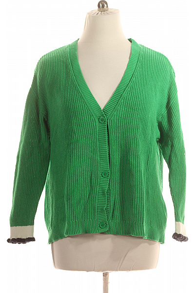 Dámský Cardigan Zelený Cartoon Vel. 44 | Cartoon | obrázek 2