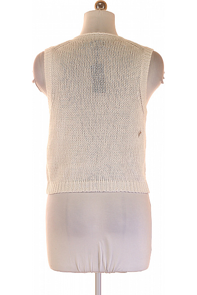 Ralph Lauren Dámská bílá vlněná krátká pletená vesta letní lehká Vel. M | Ralph Lauren | obrázek 2