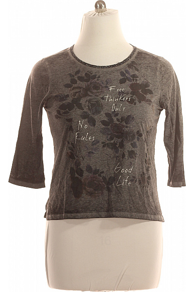 ONLY Dámské Tričko s Potiskem Šedé Vel. L | ONLY | obrázek 2