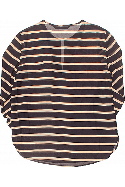 ZARA Dámská pruhovaná tuniková halenka s dlouhým rukávem a výstřihem do V Vel. m | ZARA | obrázek 3