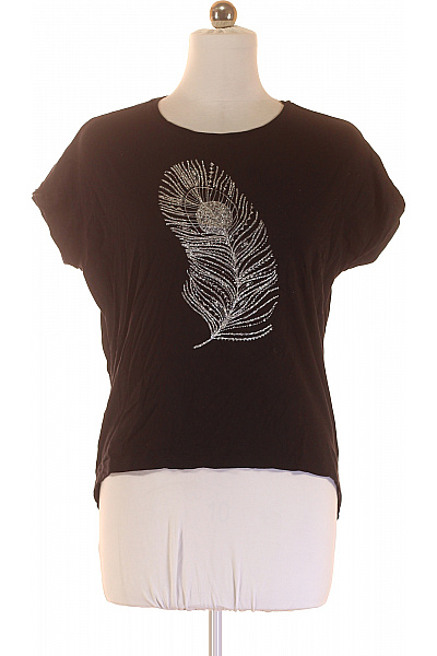 Dámské Tričko s Potiskem Černé Vel. M