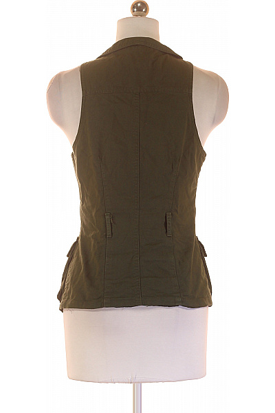 ZARA Kratká Dámská Vesta Khaká Second hand Vel. S | ZARA | obrázek 3