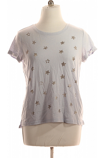 Esprit Dámské Tričko S Potiskem Modré Vel. XL