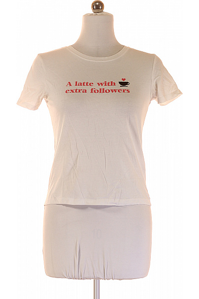 Dámské Tričko Bílé PULL&BEAR Vel. M | PULL&BEAR | obrázek 2