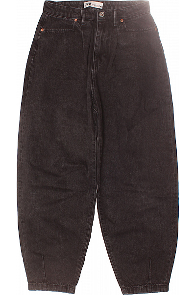 Dámské Džíny Černé ZARA Second Hand Vel. 34