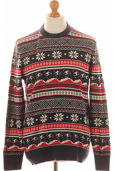 Pánský Svetr Modrý Vel. M | IN LINEA | obrázek 2