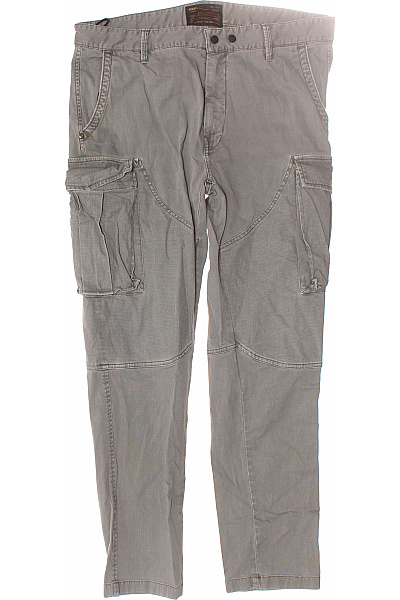 REPLAY Pánské Kalhoty Kapsáče Zelené Second Hand Vel. 34