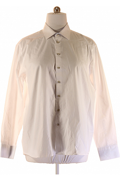 Fakts Pánská Košile Jednobarevná Bílá Vel. 46 | fakts | obrázek 2