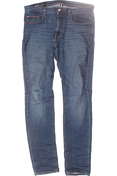 Pánské Rovné Džíny Modré TOMMY HILFIGER Second Hand Vel. 32/34