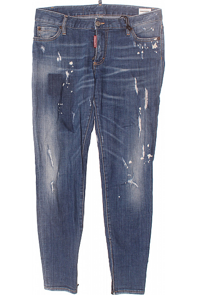 Roztrhané Dámské Džíny Modré Dsquared2 Second Hand Vel. 44