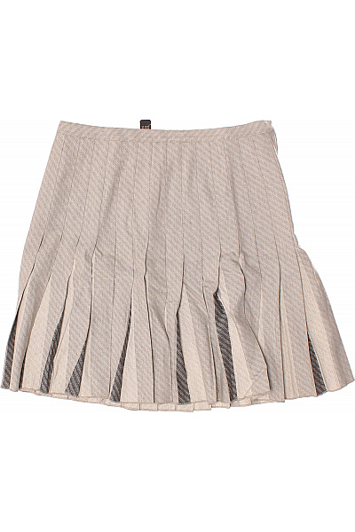Club Monaco Plisováná  Sukně Vlněná Šedá