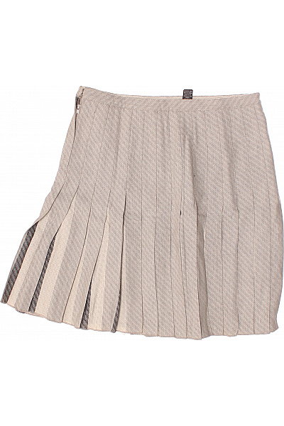Club Monaco Plisováná  Sukně Vlněná Šedá