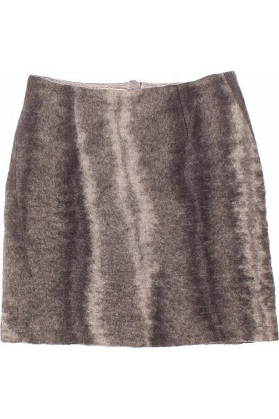 MARCCAIN Balonová  Sukně Vlněná Šedá Second Hand Vel. N1