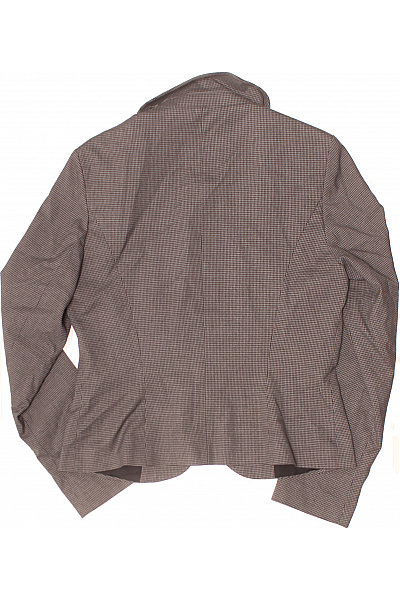 s.OLIVER Dámský polyesterový vypasovaný blejzr károvaný hnědý elegantní do pasu Vel. DE 38 | s.OLIVER | obrázek 3