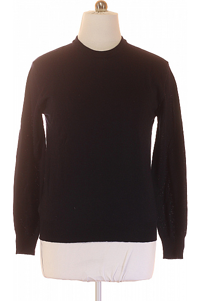 Pánský Pulovr Vlněný Modrý Vel. L | MAX TONSO CASHMERE | obrázek 2