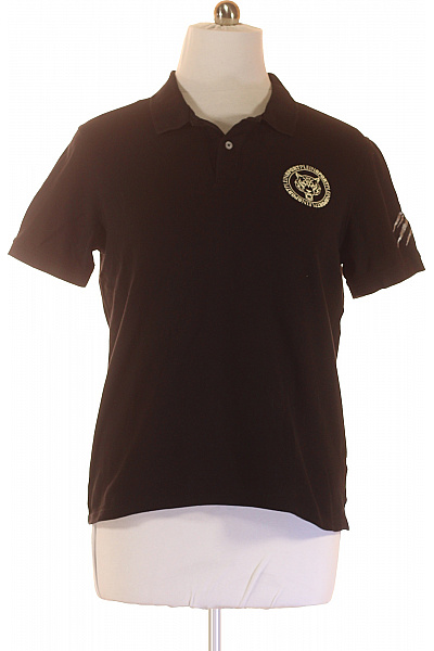 PLEIN SPORT Pánské Tričko Černé Second Hand Vel. XXL