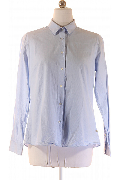 MILANO Dámská modrá pruhovaná košile s dlouhým rukávem elegantní business Vel. 42 | MILANO | obrázek 2