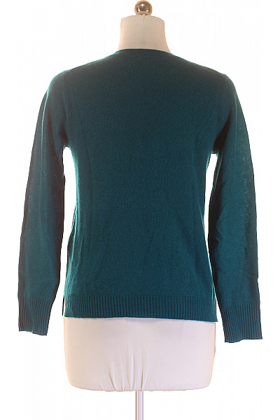Dámský Svetr Kašmírový Zelený Second hand Vel. 40